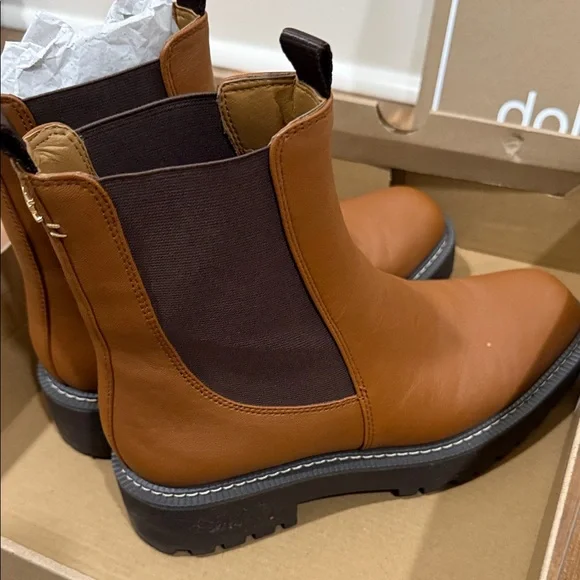 Dolce Vita Tan Leather Boots/Booties - Picture 4 of 5